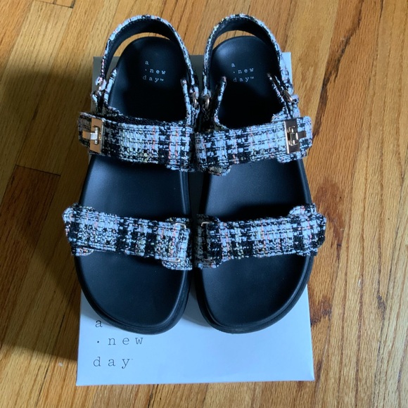 Target A New Day Tweed Jonie Sandals - Picture 2 of 9
